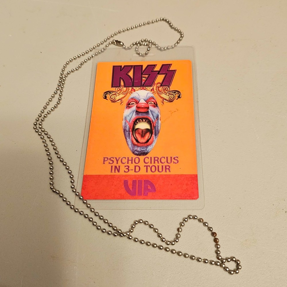 2000 KISS Psycho Circus PC Game (Nightmare Child)  Laminate & Lanyard