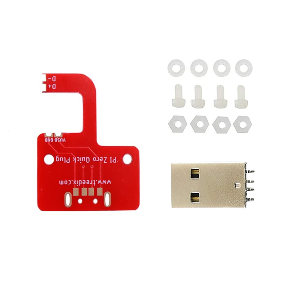 Raspberry Pi Zero/V1.3/Zero W USB-Micro to USB-A Adapter with Power and OTG S...