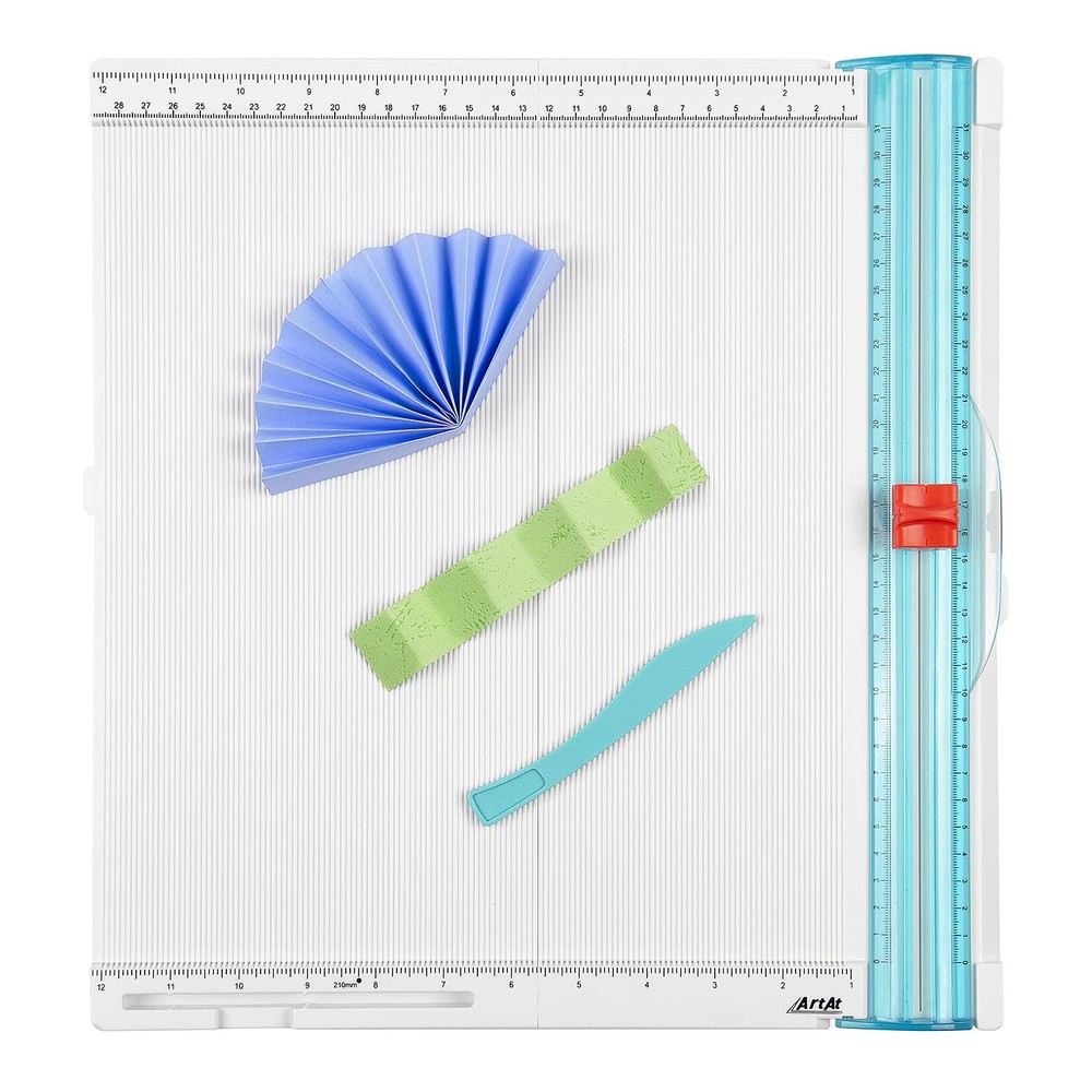 12"x12" Paper Trimmer & Scoring Board - Precise Cutting & Scoring Tool for DI...