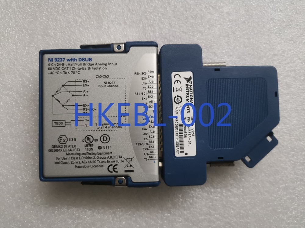 National Instruments NI 9237 Strain / Bridge Input Module with DSUB W / NI 9923