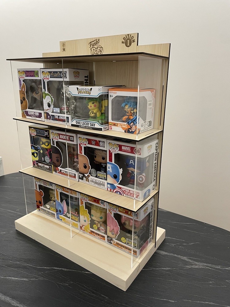 Funko Pop Card Box Dispenser Handmade Display Case Multipurpose Display Case Library