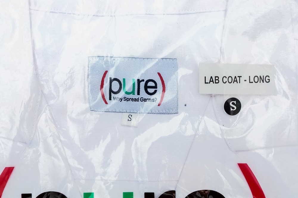 PURE Microbe Shield Technology Treated Labcoat Size Small