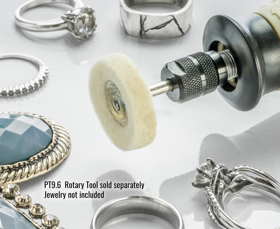 12pc 1" Felt Wool Polishing Buffing Wheel Buffer Grinder for Dremel Rotary Tool