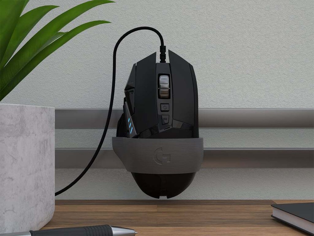 Mouse Holder Wall Mount Bracket for Logitech G502 Gaming Hero, Lightspeed +