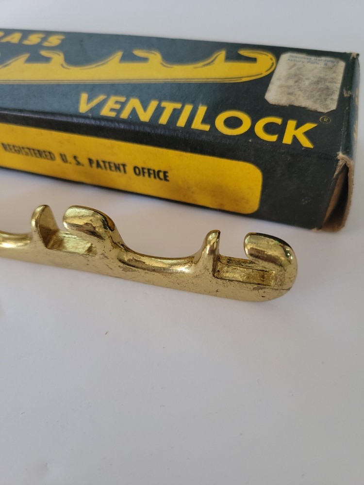 Vintage Slaymaker Ventilock No 37 Window Latch Lock Solid Brass