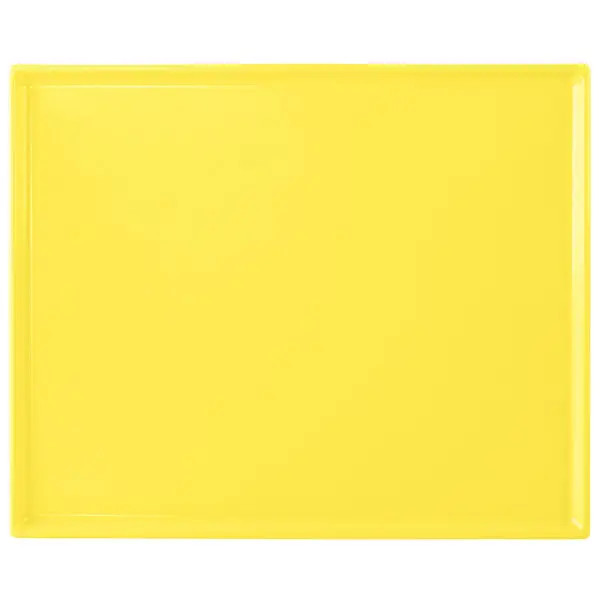 TableCraft CW2112Y Rectangular Half Size Cooling Serving Tray - Yellow