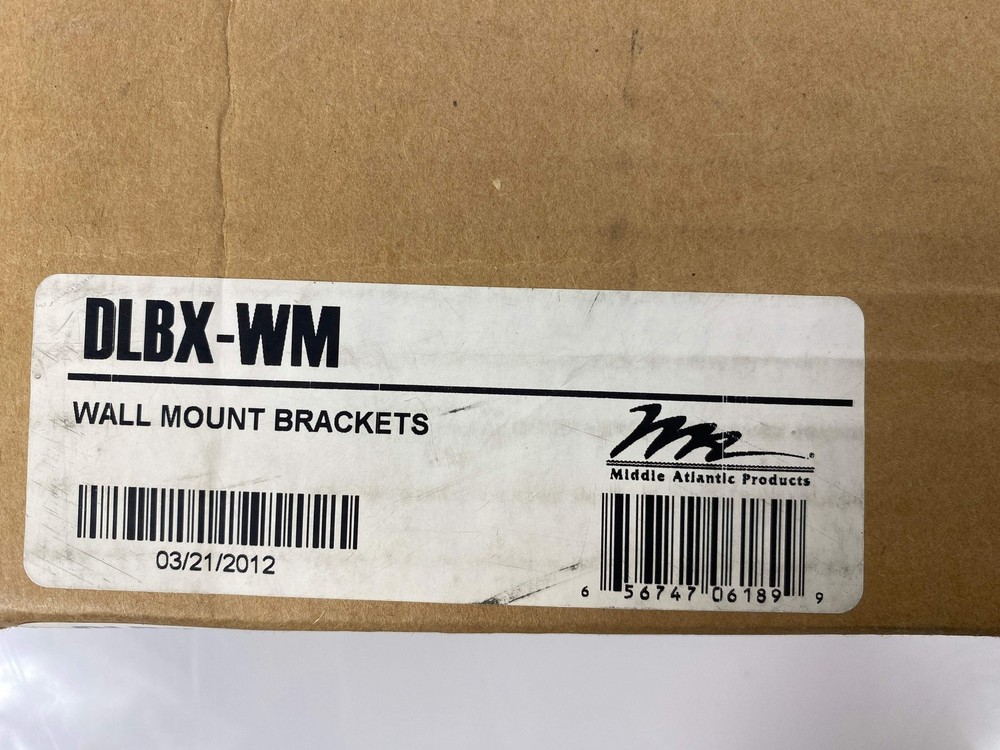 Middle Atlantic DLBX-WM Wall Mount Brackets