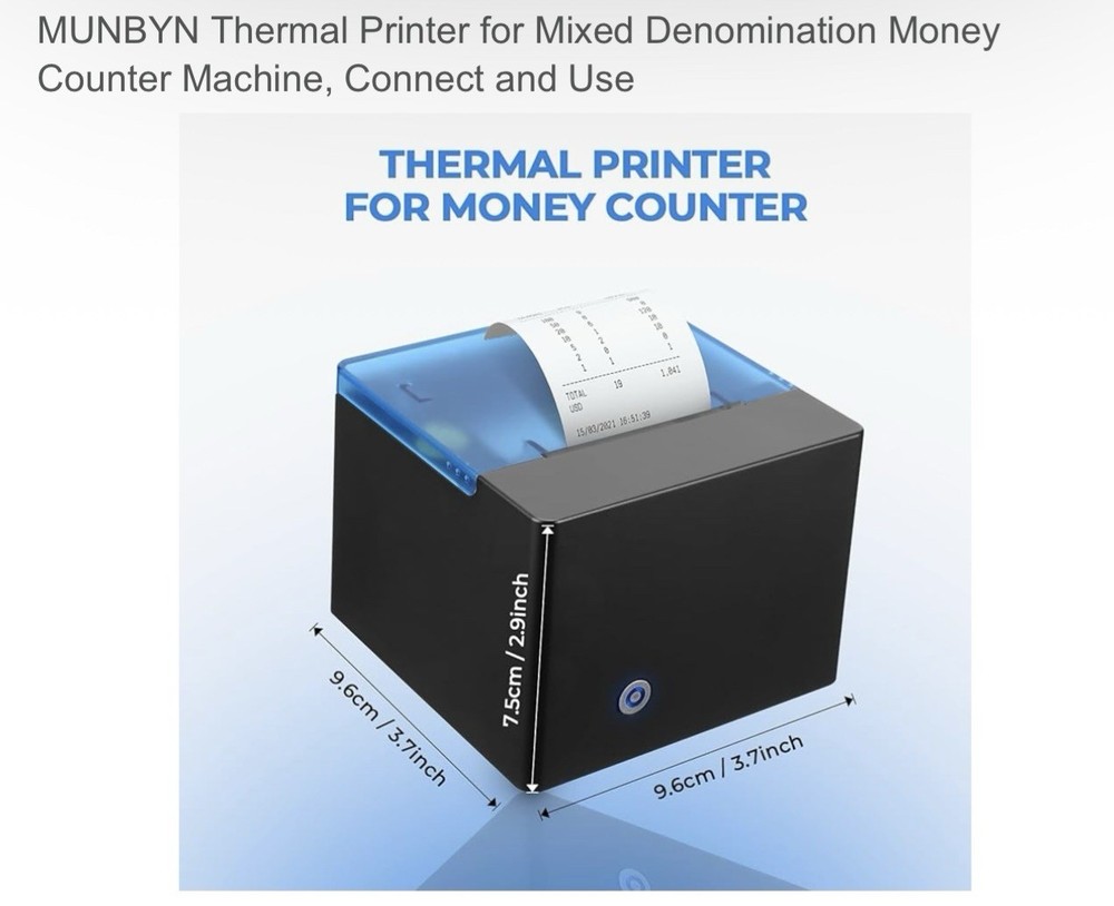 MUNBYN Money Counter Printer