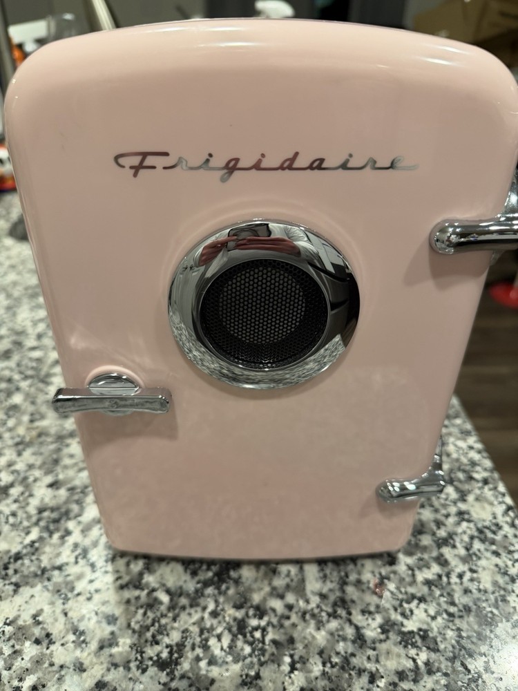 Frigidaire Mini Fridge 6 Can 4L Bluetooth Speaker Cooler - Portable!