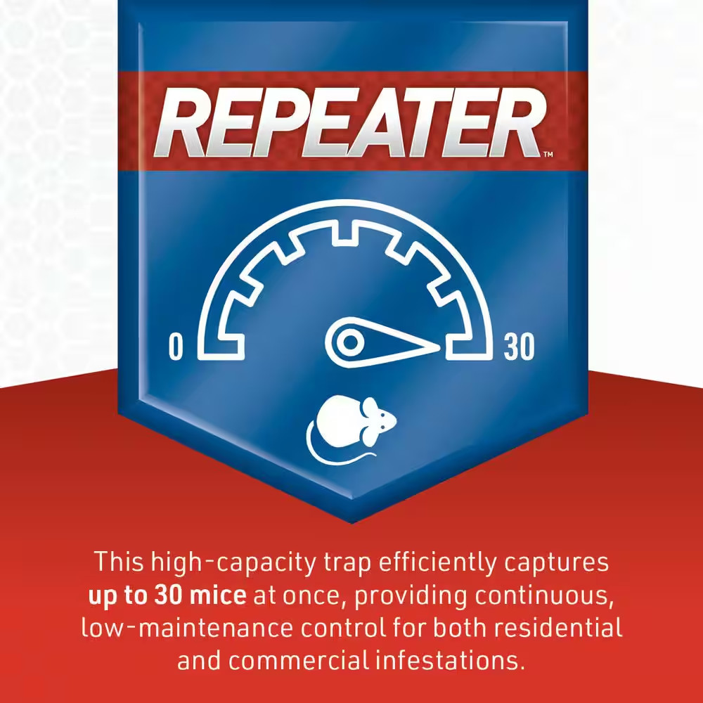 Repeater Low Profile Multi Catch Mouse Trap with Solid Steel Lid (12-Pack)