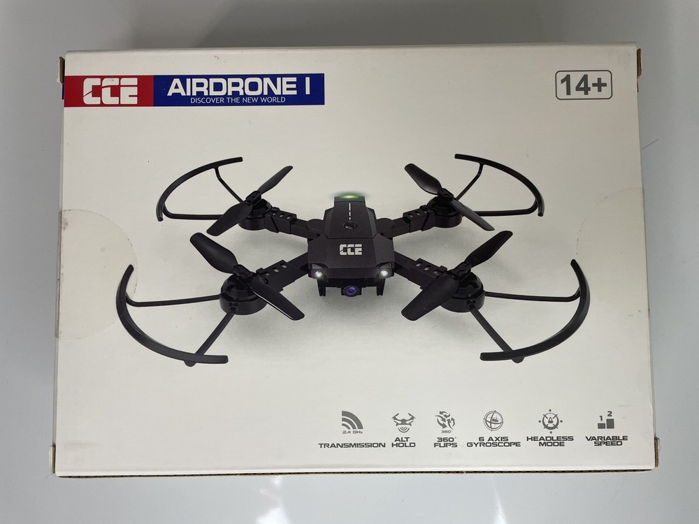 CCE Mini Folding Drone UAV with Altitude Hold, Flips, Headless Mode, 2 Batteries