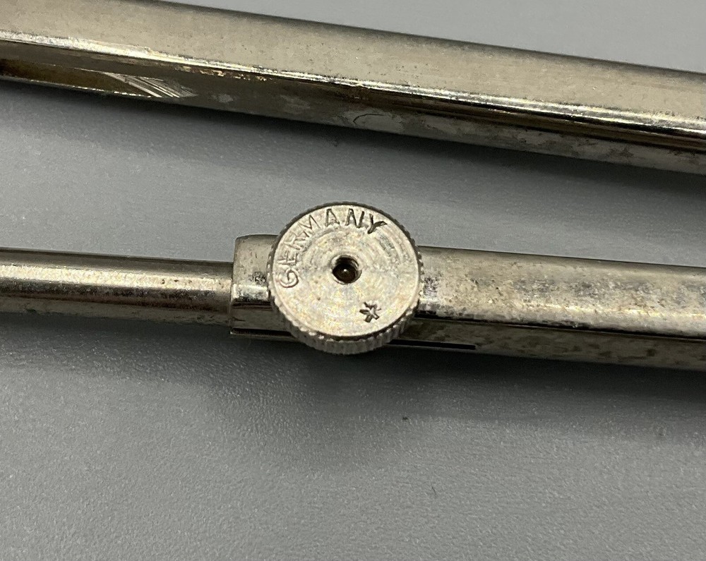 Vintage Tacro Drafting Engineering Compass Set 2130 West Germany ALMOST COMPLETE