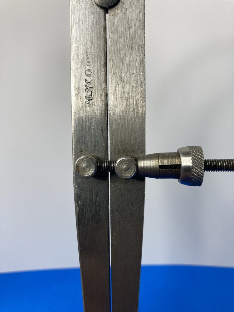 ALYCO 9 1/4" Long Yankee Spring Inside Caliper Flat Leg - Solid Nut - SPAIN VTG