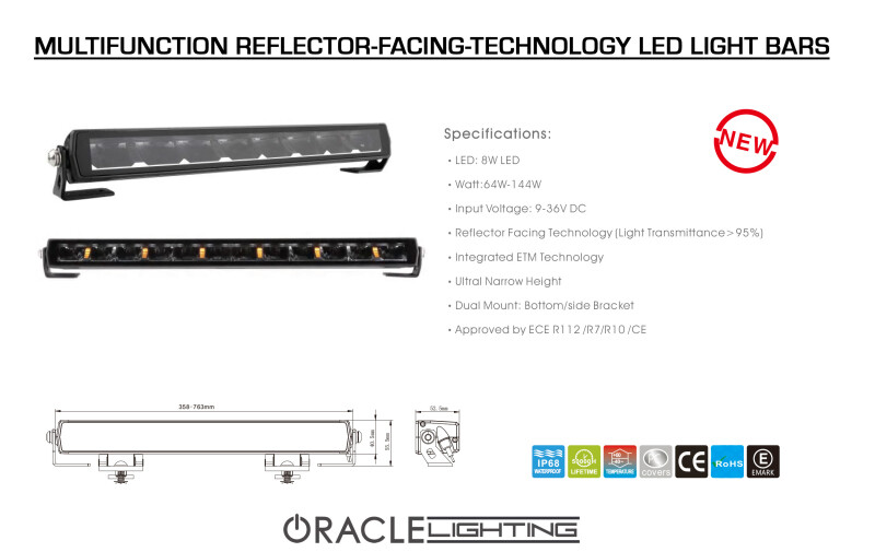 ORACLE Lighting Multifunction Reflector-Facing Technology LED For Light Bar -