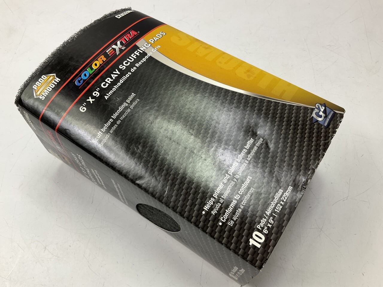 Pack Of 10 - 6"X9" Gray Scuffing Pads P800 SMOOTH 800 Grit