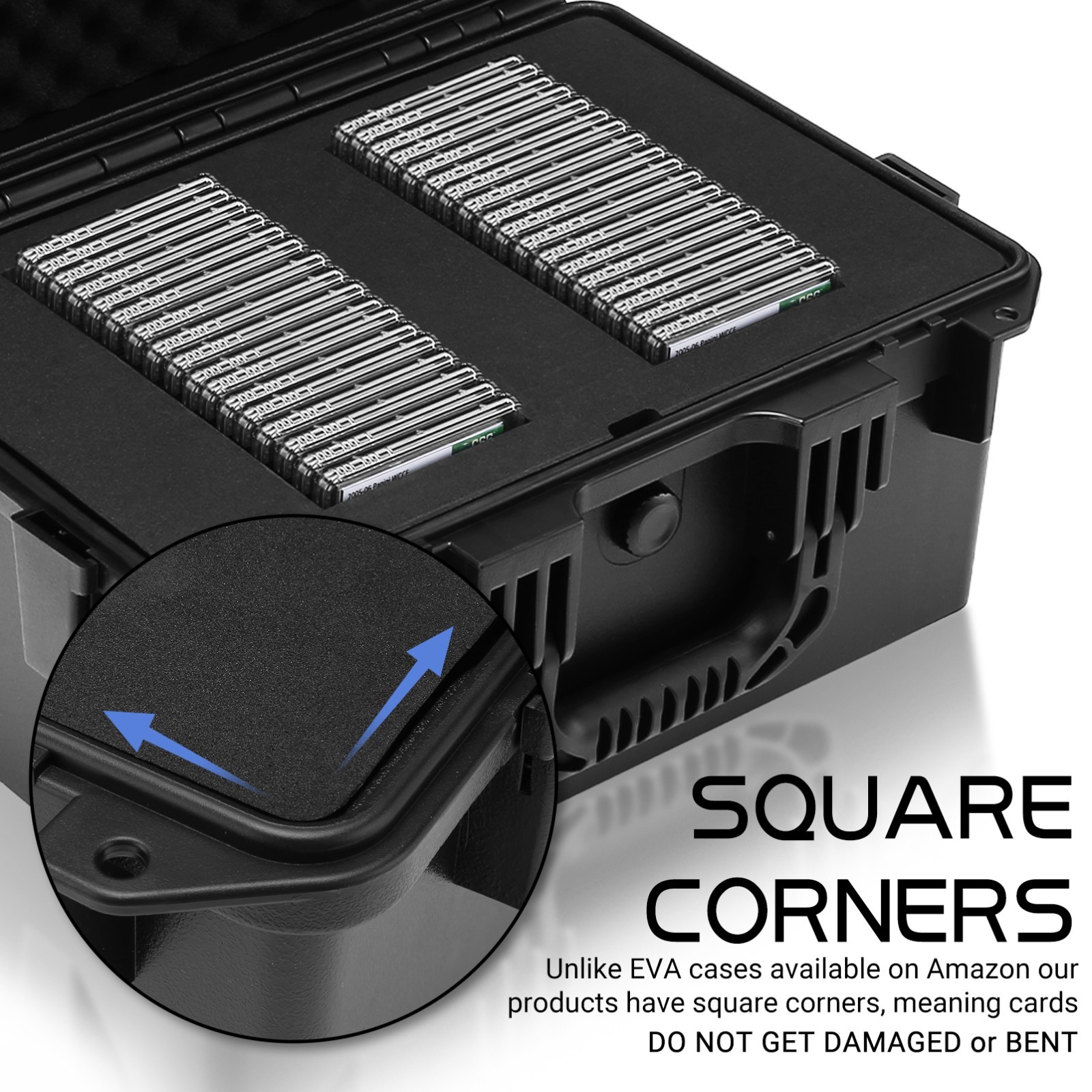 2 Row Trading Card Storage Case PSA Card Slab Box for 40+ Graded Ip65 Waterproof