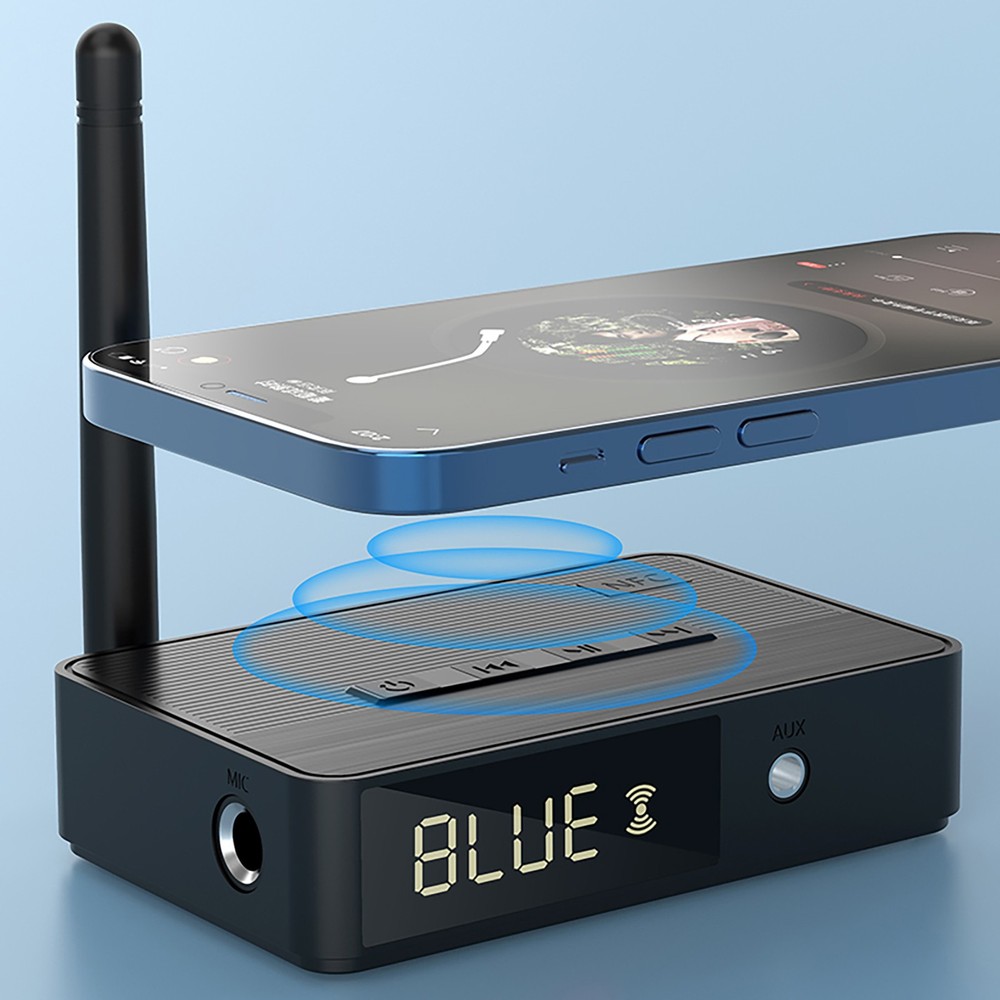 Wireless NFC Bluetooth 5.3 Audio Receiver NFC HiFi Music Adapter
