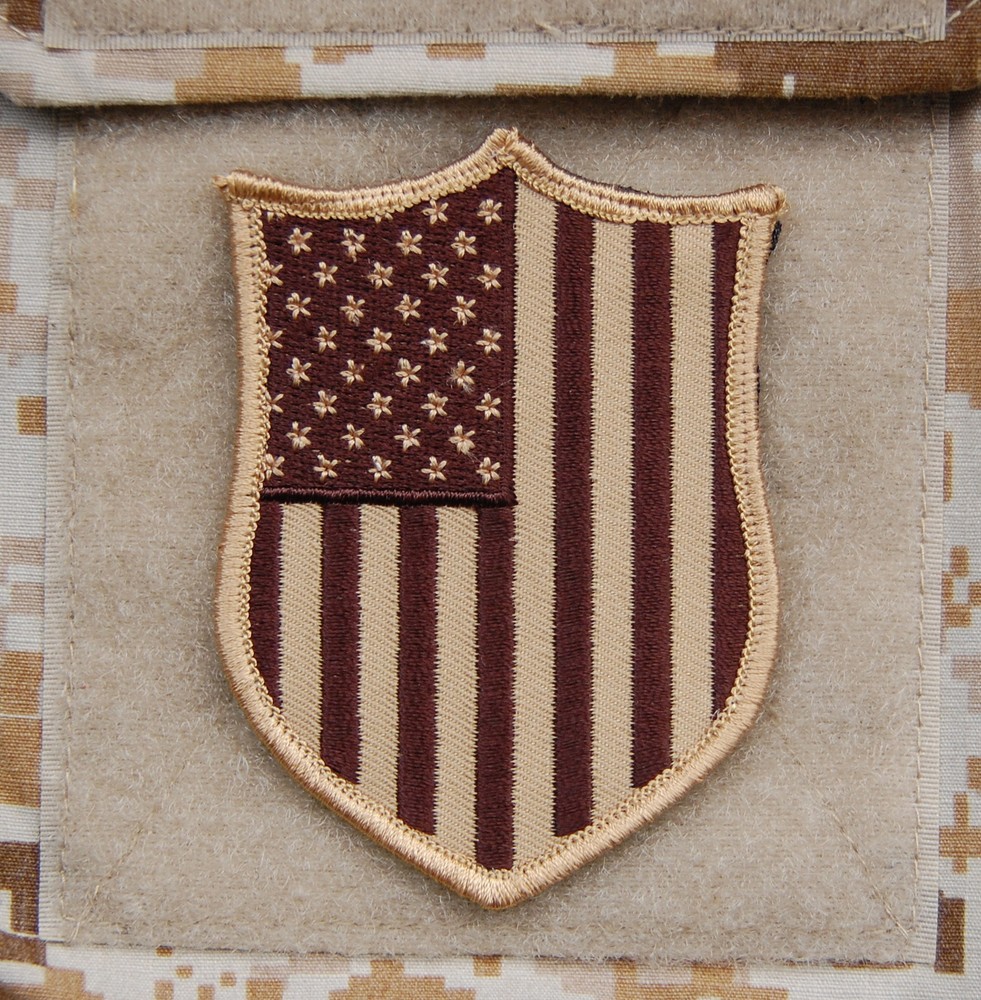 AOR1 US Flag Shield Embroider Patch NSWDG DEVGRU Team ST6 Zero Dark Thirty Hook