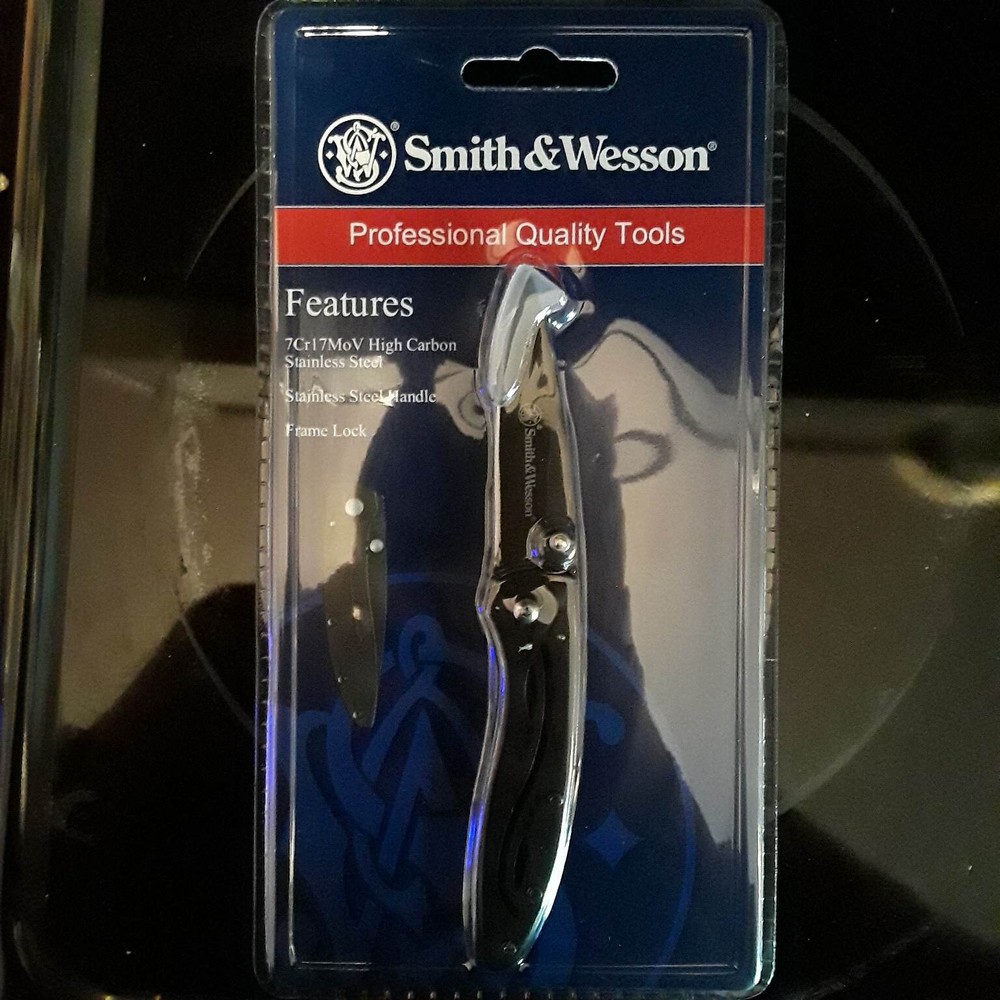 ⭐SMITH & WESSON⭐ BLACK SS BLADE SS BLADE HANDLE - ITEM CODE #CKLPBCP - BRAND NEW
