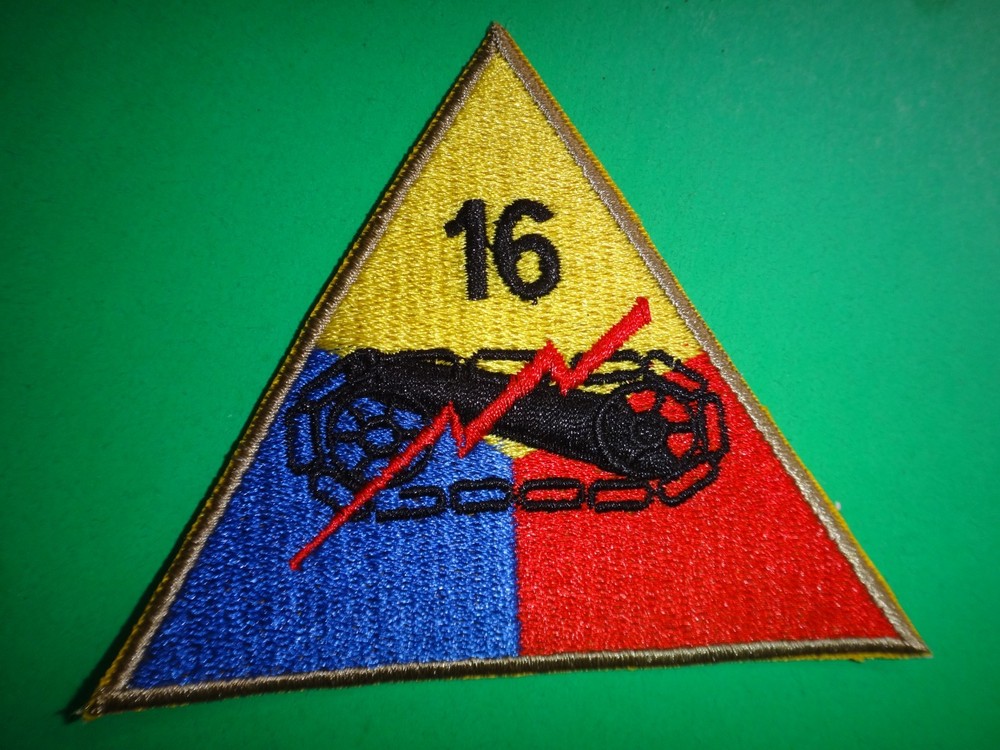 US Army 16th ARMORED Division Patch