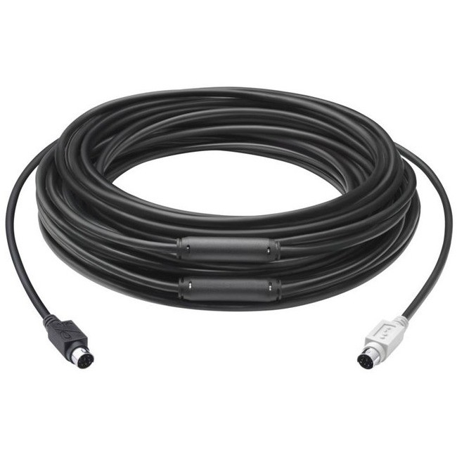 Logitech 939-001490 15M Mini-Din PS/2 Extender Cable Black