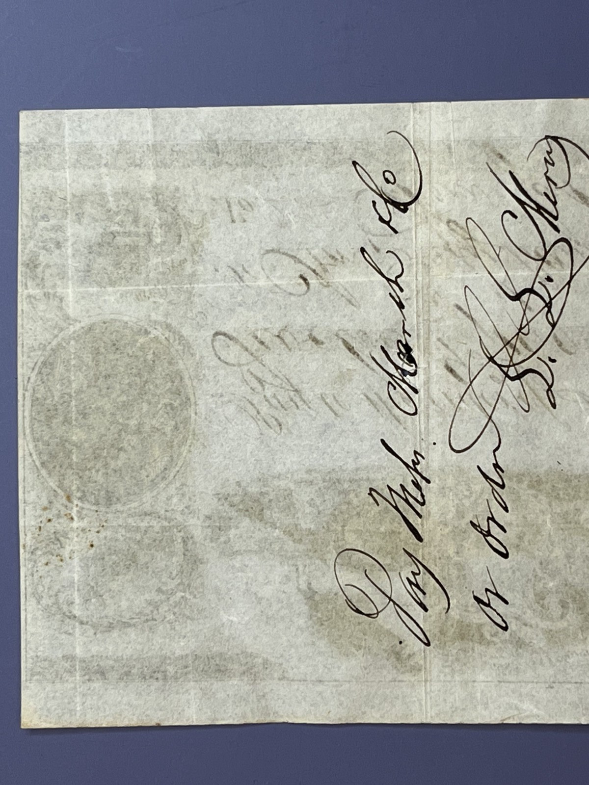 Pre Civil War 1853 ILION BANK HERKIMER COUNTY NEW YORK CHECK L L Merry Grocer