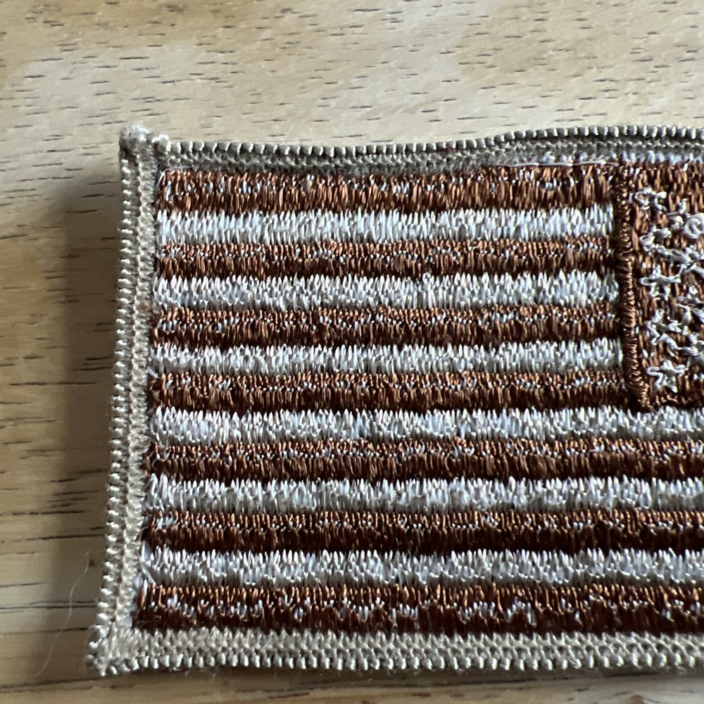 USAF Spice Brown Subdued American Flag Shoulder Patch OCP Uniform Reverse