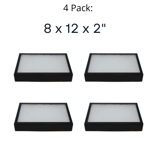4 Pack of 8 x 12 x 2 Riker Display Cases Boxes for Collectibles Arrowheads