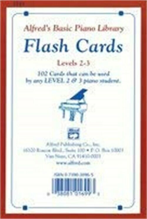 Alfred's Basic Piano Course: Flash Cards, Levels 2 & 3