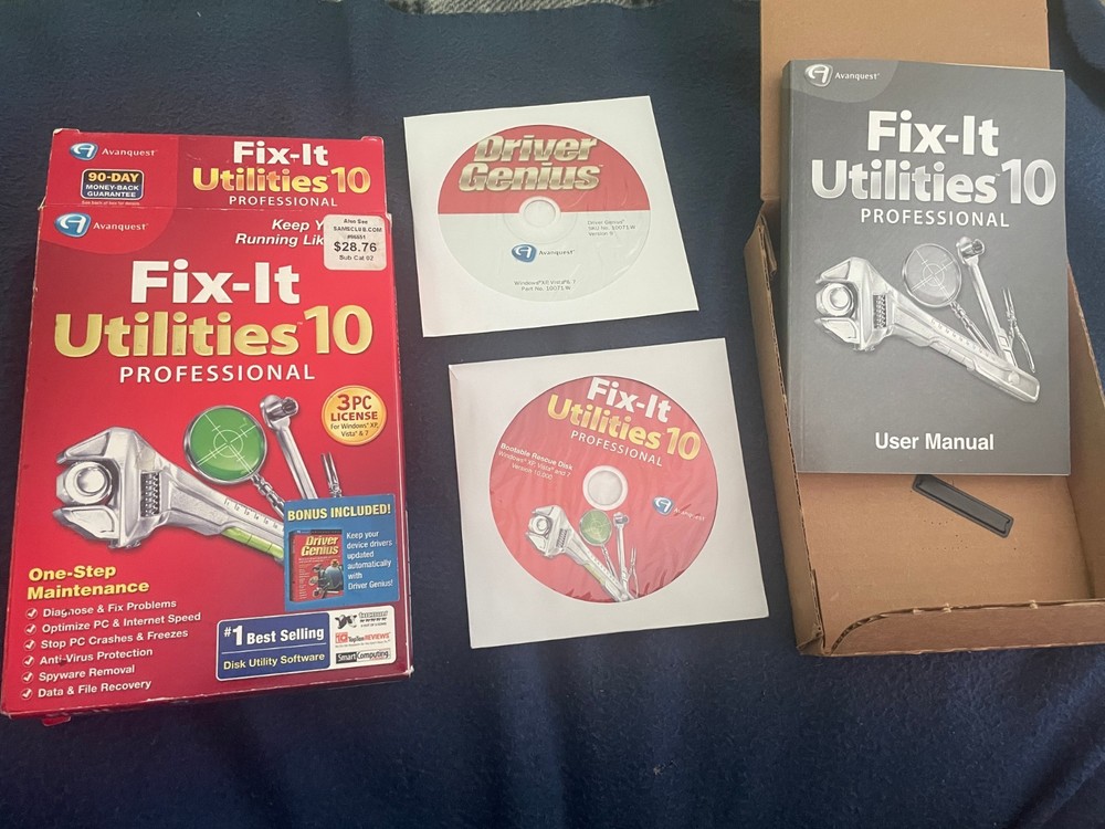 Fix-It Utilities 10 Professional PC Software N887