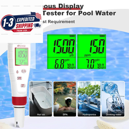pH Tester,Digital Meter for Water,New Version TDS Drinking...