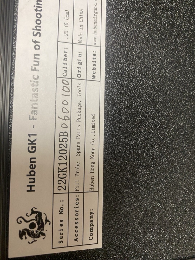 Huben GK1 22 Caliber V3+