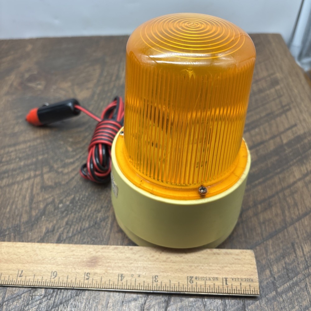 Orange Car Light, strobe Light 12 V After It Warms Up Bright Flash 1 Second