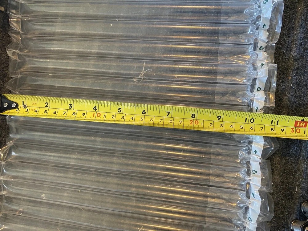 12 Inch X 164feet Inflatable Bubble Packaging Material Cushion Column Wrap +Pump