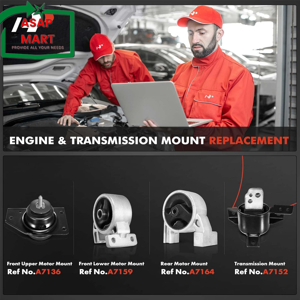 A-Premium 4PCS Engine Motor Mount and Transmission Mount Set Compatible with Hyu