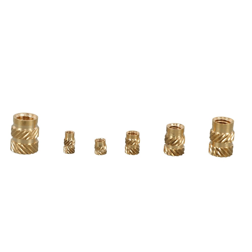 M2 M2.5 M3 - M5 M6 Threaded Inserts, 350Pcs Female Thread Knurled Nuts Kit