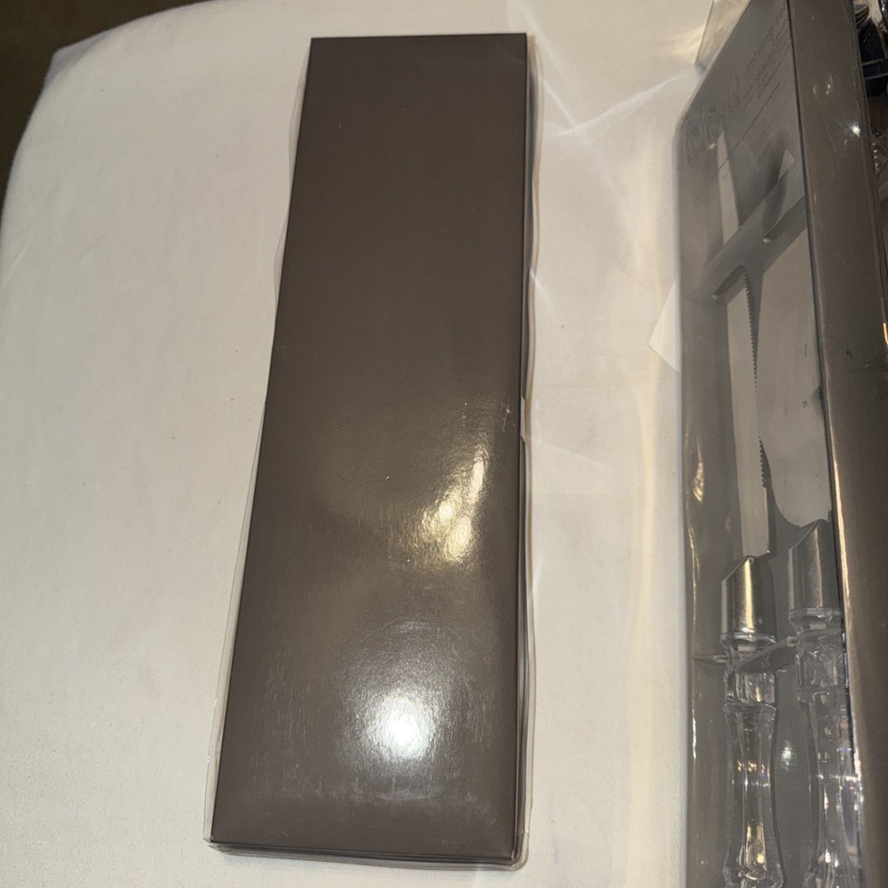 Studio His & Hers Wedding Serving Set Cake Knife & Server New Sealed Dishwasher