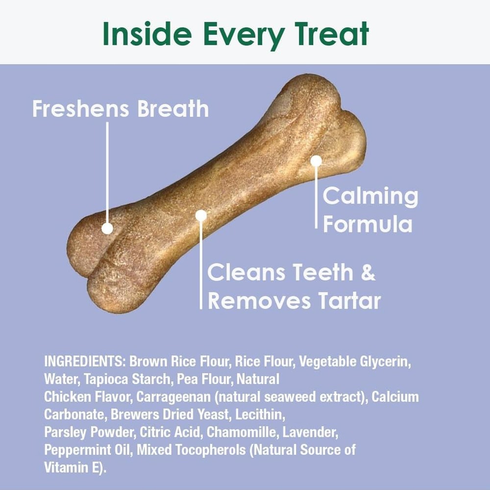 Natural Calming Formula Medium-Sized Single Bone - Contains Chamomile & Laven...