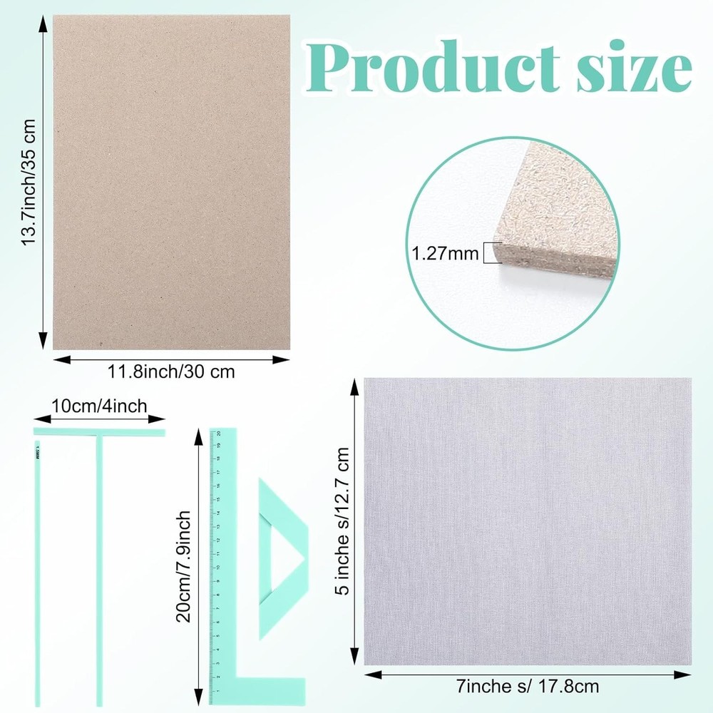 Complete Book Binding Kit: 34 Pcs Supplies