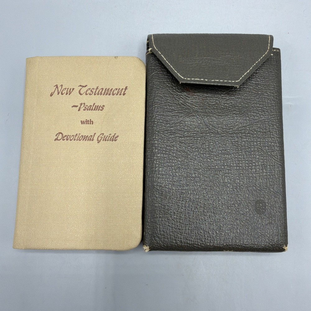 WW II U.S. New Testament-Psalms Devotional Guide Service Men Westminster Press