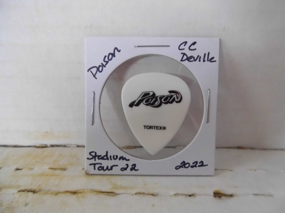 POISON "CC DEVILLE" 2022 GUITAR PICK~READ DESCRIPTION (#26~11)