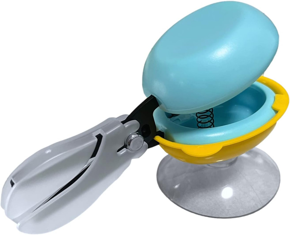 Adaptive Tabletop Scissors for Special Needs - Safe, Ambidextrous, Blue
