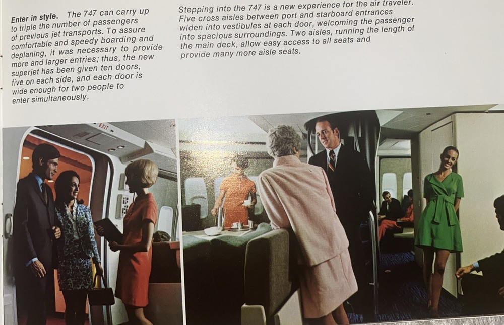 Boeing 747 Mini 1970 Brochure