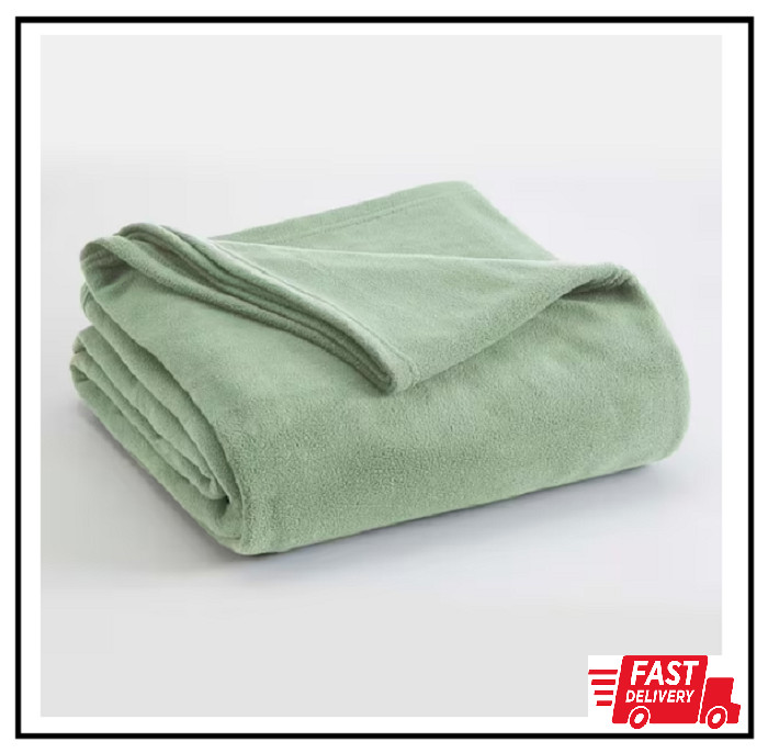Microfleece Desert Sage Polyester Twin Blanket