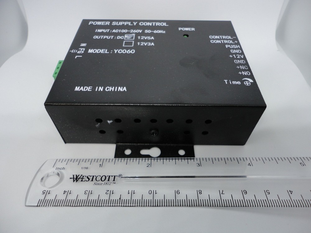 Electric Door Access Lock Control System Power Supply 12V 5A Adjustable Timer A+