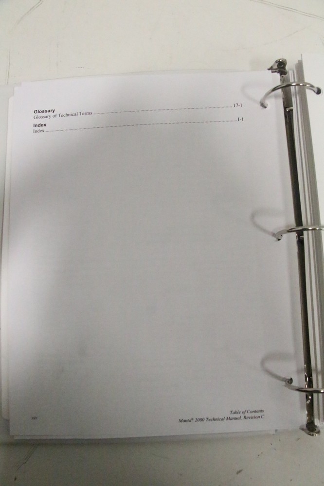 NEW Key Technology Manta 2000 Manta Digital Sorter Technical Manual