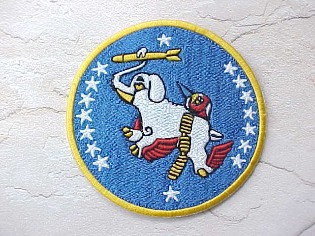 Vintage BOMB SQUADRON US AIR FORCE ELEPHANT PATCH / Sew-On Patch