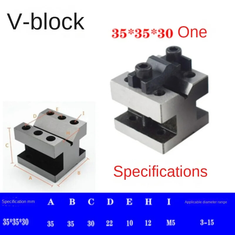 Precision "V" Blocks & Clamp Tool Gauge V-Blocks Set Workholding Top Quality