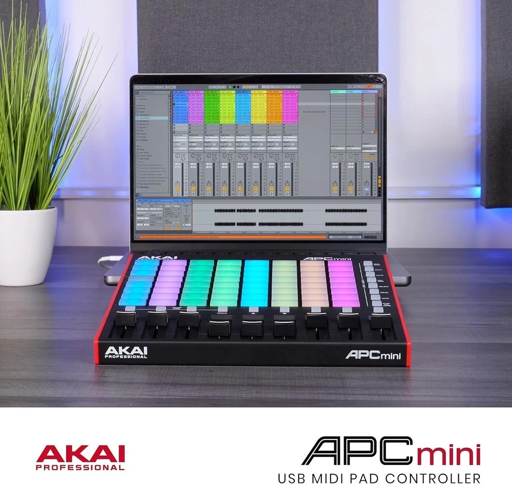 APC Mini MK2 Pad Controller - Ableton Live Lite, 64 RGB Pads-