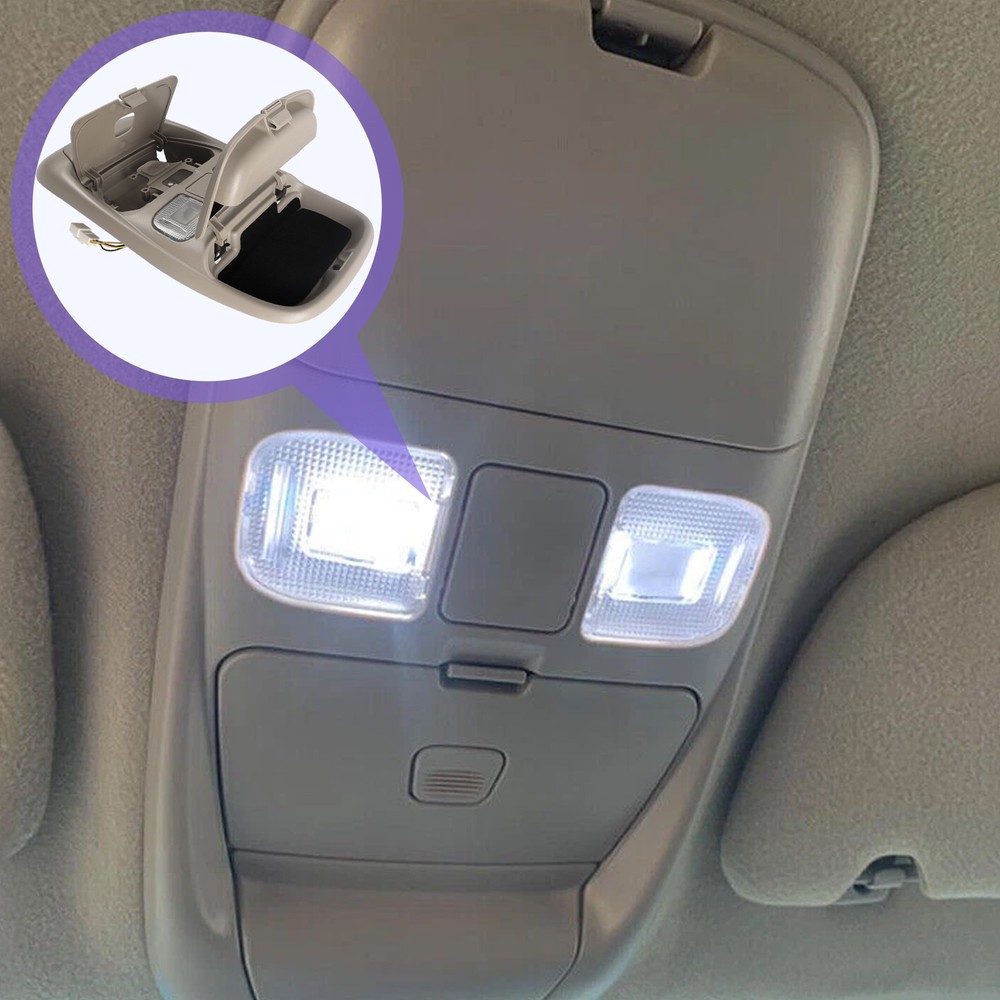 LED Interior Overhead Ceiling Console Dome Light Storage For 98~02 Ram 1500 2500